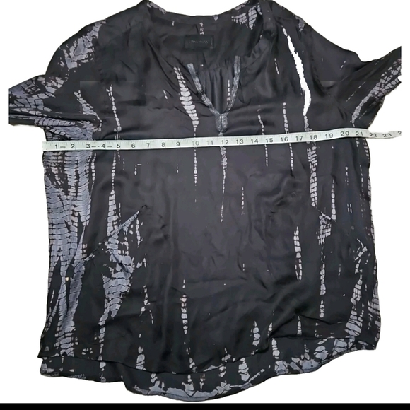 Zadig & Volaire Womens Black And Gray Ruth  Long Sleeve Tunic Top  M - Picture 12 of 13